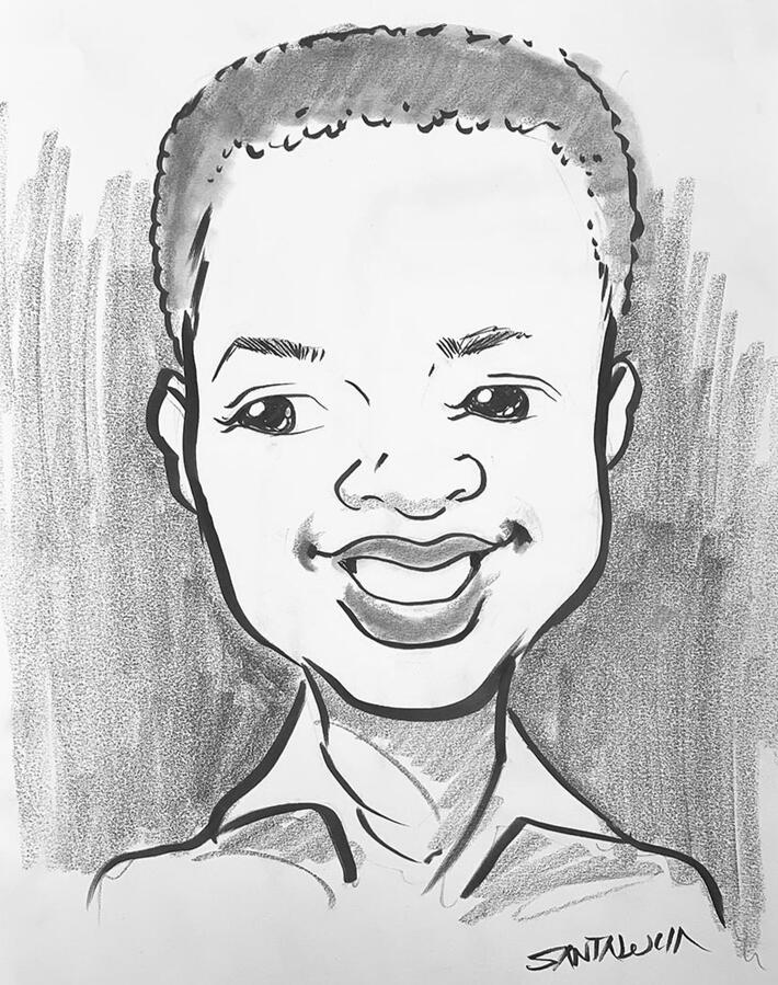 African American Live Caricature art Live event Artist